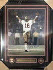 Joe Montana Signed Autographed San Fransisco 49ers 16x20 Photo Framed JSA BACK