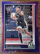 Brittney Sykes 2025 Panini Donruss WNBA - Purple Shimmer /99 Mystics