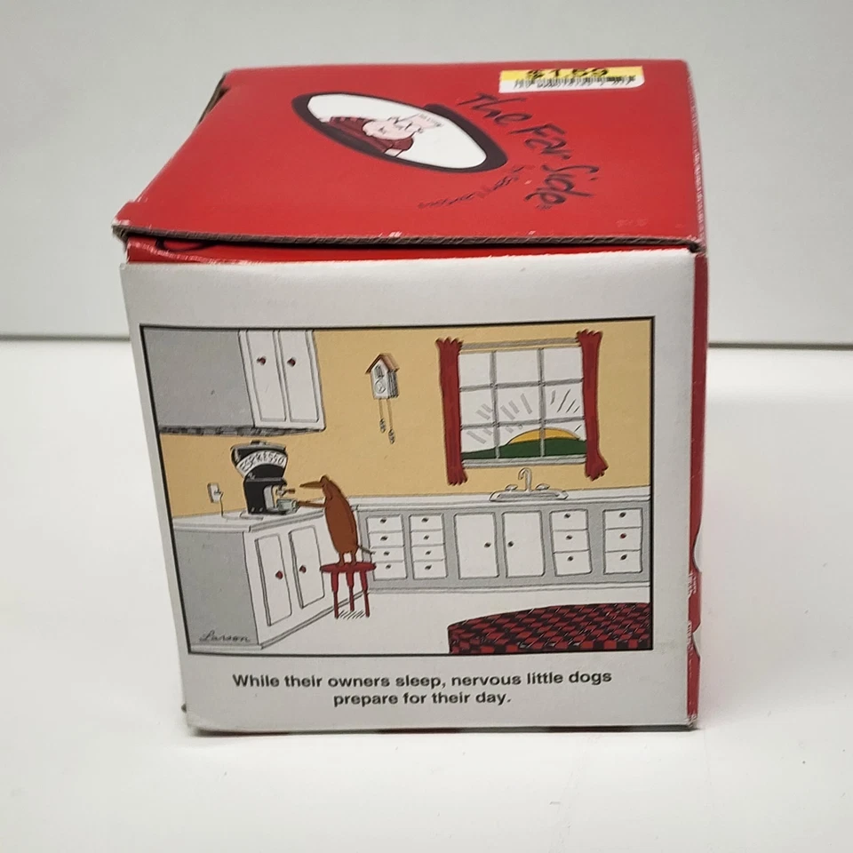 Rare Far Side Coffee Cup Gary Larson Mug "Nervous Little Dogs" VTG 90s Espresso - Image 3 of 4