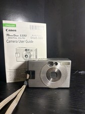 Cannon Powershot S330 Silver Compact Digital Camera with Battery UNTESTED