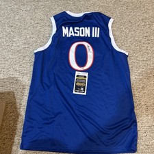 KANSAS JAYHAWKS- FRANK MASON III SIGNED AUTOGRAPH JERSEY JSA COA POY