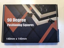 90 Degree Positioning Square 5.5" Right Angle Clamp 140*140mm L Ruler Black Tool