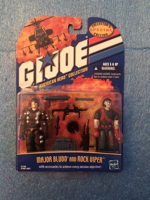 GI JOE RAH Major Bludd & Rock Viper  2 Pack Special Collectors Edition MOC