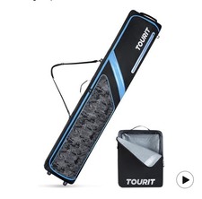 Rolling Ski Boot Bag Combo, Padded Wheeled Ski Bag, Fits 2 Skis 195cm