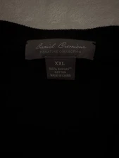 Daniel Cremieux Vneck Pullover Sweater XXL Black