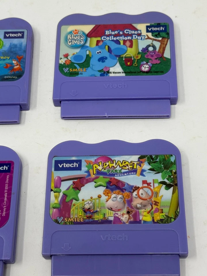 Lot of 6 VTech V.Smile Games Scooby-Doo Blues Clues Cinderella Bratz Mermaid - Image 4 of 4