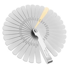 Feeler Gauges - 32 Blades Feeler Gauge Set Stainless Steel Dual Marked Metric