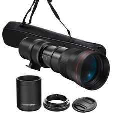 420-1600mm f/8.3 Telephoto Lens for Canon EOS Rebel 850D 250D 4000D 3000D 2000D