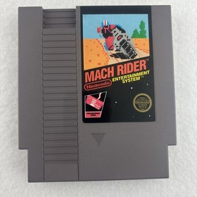 Mach Rider NES Nintendo 5 Screw Cart, Manual & RENTAL CASE Tested