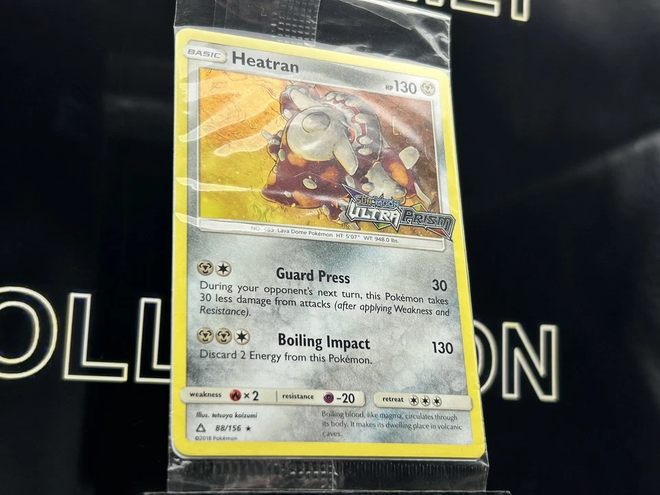 Pokemon Heatran  SEALED Holo Rare  Promo Stamp  Ultra Prism Set 88/156  Card - Image 4 of 4