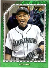 2022 Topps Gallery - Ichiro Suzuki - Green Pattern /99 - Mariners #7