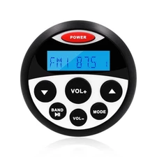 Boat Stereo Receiver Bluetooth - 45 x 4 Watts Audio AM FM Gauge Waterproof Ra...