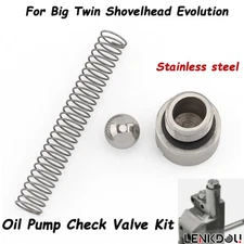 For Harley Big Twin Shovelhead Evolution FXD FXR FL FLT Oil Pump Check Valve Kit