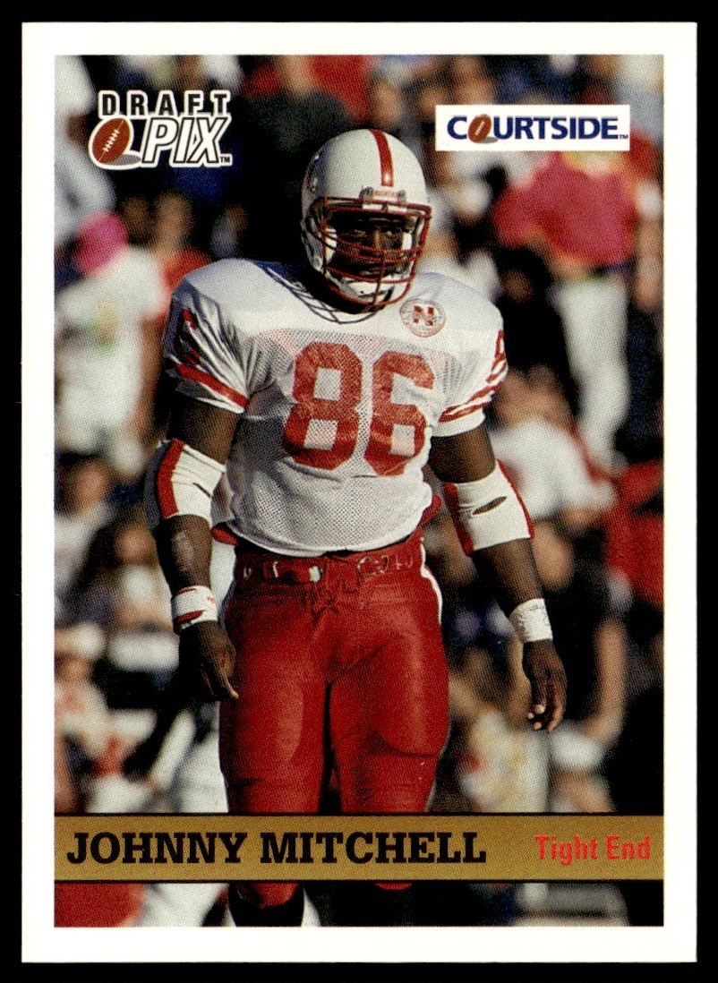 1992 Courtside Johnny Mitchell Rookie Nebraska Cornhuskers #75