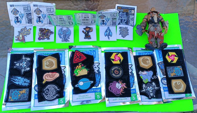 ''The Ultimate Blizzard Collection'' Patches, Pins And WOW Fig,Fast Free Shipping 