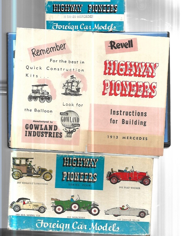 APPROX O SCALE  1913 MERCEDES HIGHWAY PIONEERS SERIES FOUR IN OB