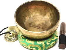 7 Inch Tibetan Hand Hammered Singing Bowl Bronze Meditation Healing Bowl