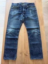 The Unbranded Brand Selvedge Jeans Mens Denim Tapered UB201 Size 33, Inseam 29