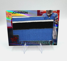 Calvin Johnson 2007 Leaf Rookies & Stars Rookie Jumbo Patch Red #208 RC #3/5