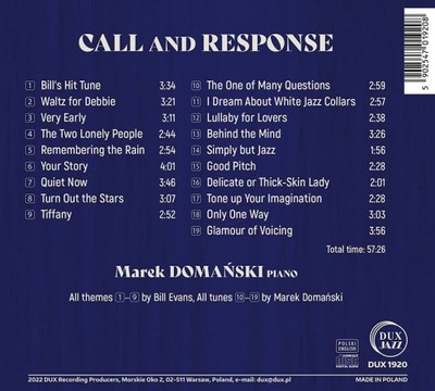 DOMANSKI & EVANS: CALL & RESPONSE