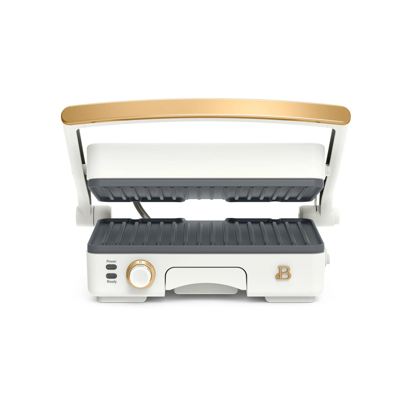 2-in-1 Panini Press & Grill W/ Detachable Plates White Icing by Drew Barrymore