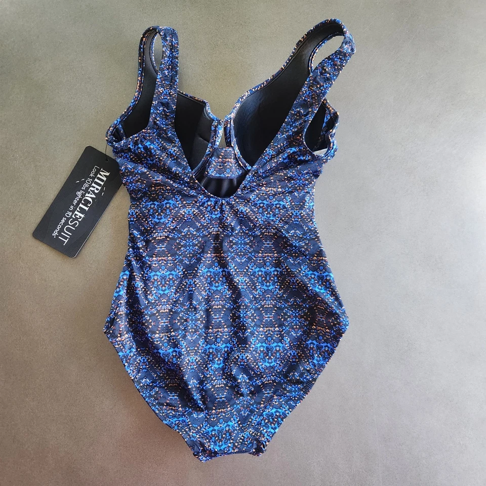 Traje de baño Miraclesuit Criss Cross Escape de una pieza talla 8 en Tebas nuevo con etiquetas Foto 3 de 4