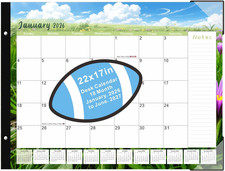 Desk Calendar 2026,Large Desk Calendar 2026-2027 22X17,18 Month,January 2026 to