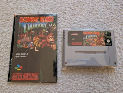 Donkey Kong Country Super Nintendo PAL FAH Jeu + Notice - Photo 1/4
