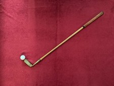 Vintage Hickory Shafted Pyramid Series 40 Putter RH.35"Long Good Used Condition.