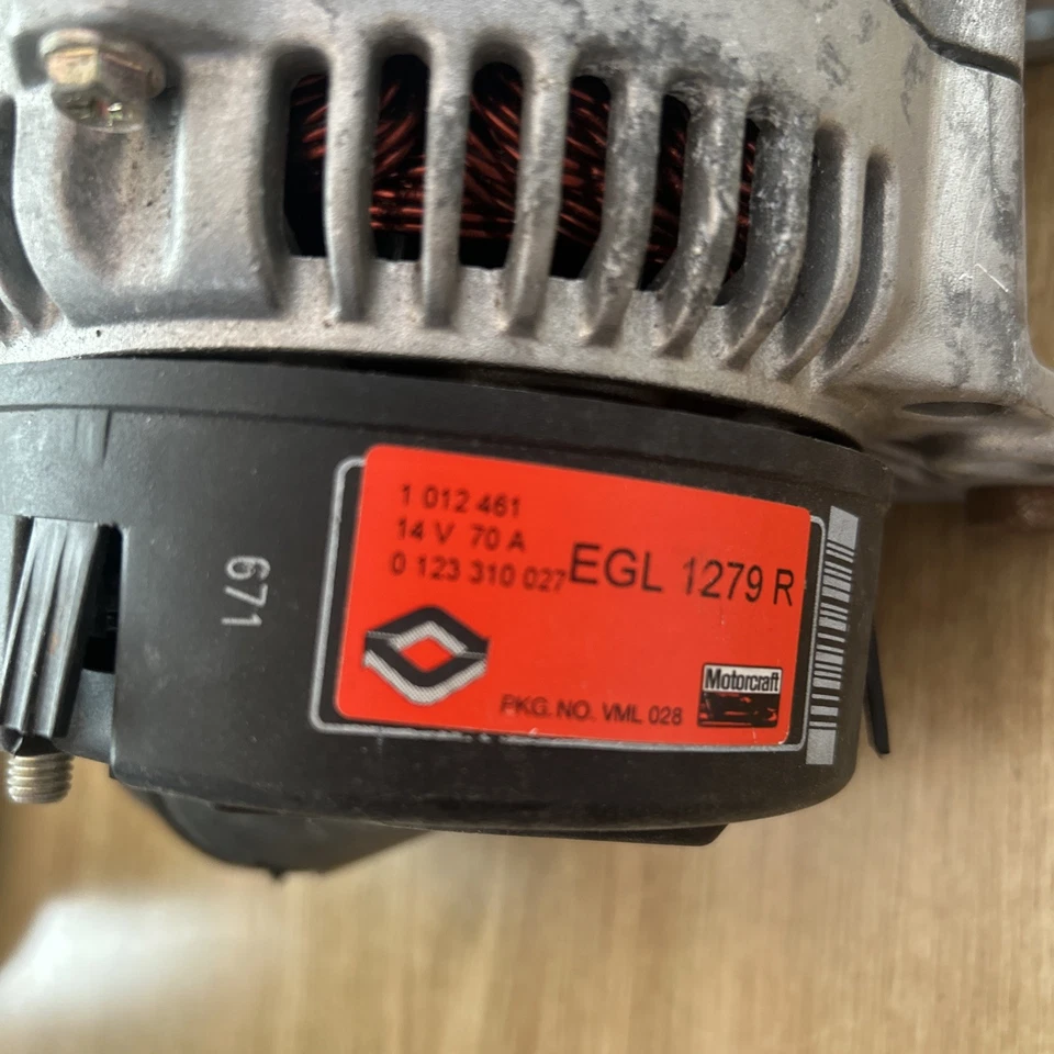 Motorcraft 1279r Alternator Ford Galaxy 2.00 Petrol Mark 1 1995-2006 New - Image 2 of 4