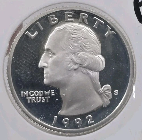 1992 S Silver Washington Quarter 25c Uncirculated Proof