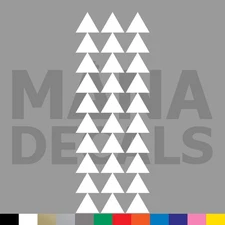 Hawaiian Tribal Triangles Vinyl Die Cut Decal Sticker - Polynesian Tattoo Teeth