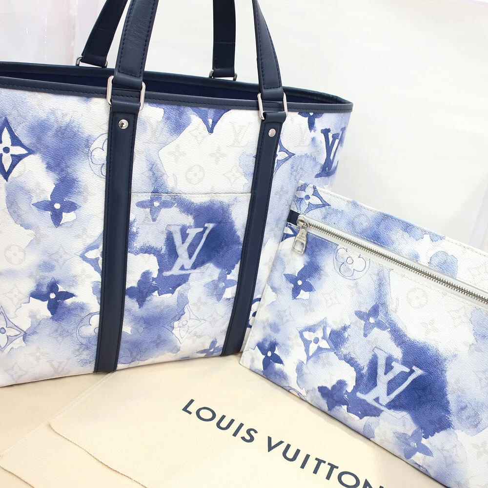 Louis Vuitton Weekend Tote PM Virgil Abloh M45756 Watercolor 