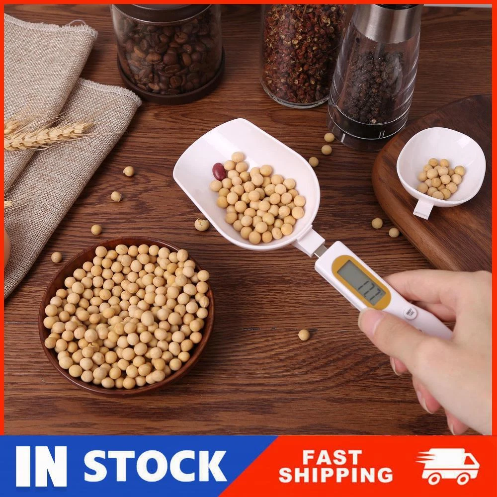 500g 0.1g Food Scale Spoon Digital Weighing Grams Cup for