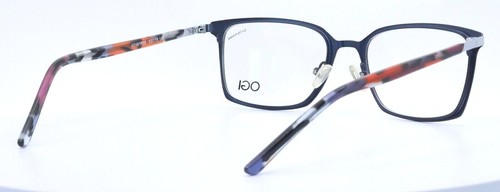 OGI 4316 1889 Dark Blue/Light Gunmetal Rectangular Eyeglasses 53-19-140 ITALY - Picture 6 of 11