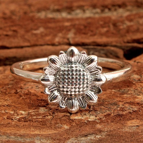 925 sterling Silver Jewelry Handmade Gold Plated Ring Size US - Picture 8 of 10