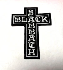 BLACK SABBATH Patch Iron/sew On Embroidered Patch |Classic Doom Metal Cross