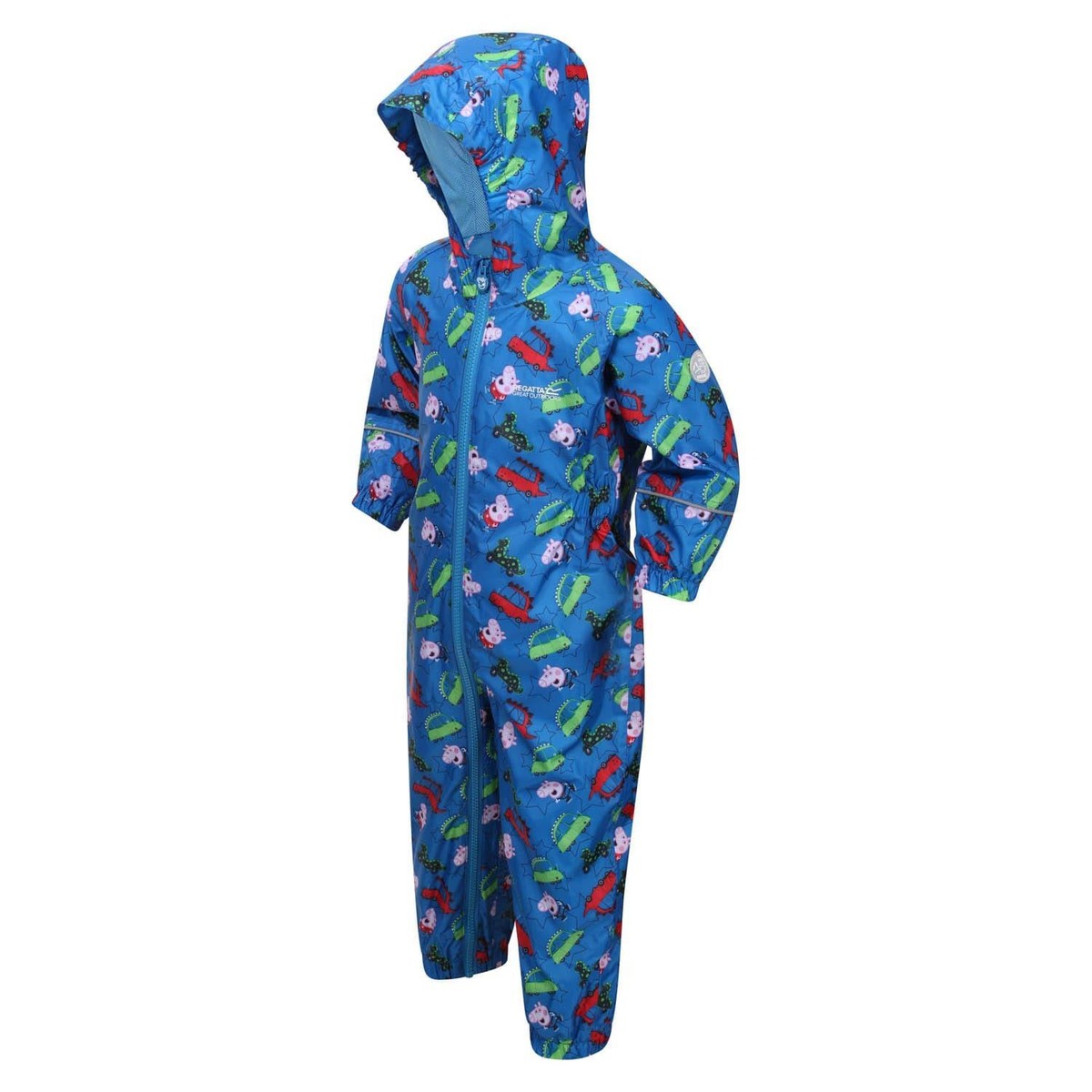 Girl's Regatta Infants Peppa Pig Pobble Waterproof Rainsuit in Blue