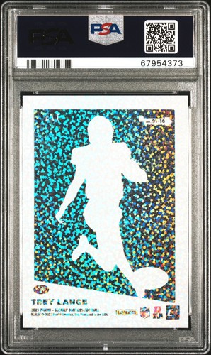 RARE 2021 Clearly Donruss Trey Lance HOLO GOLD #/5 Rookie PSA 10 GEM MINT POP 1 - Picture 2 of 2