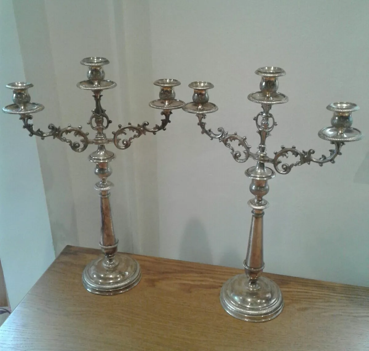 Solid silver best sale candelabra