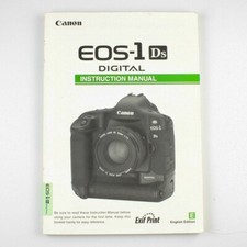 Canon - EOS 1DS Digital Camera Instruction - Manual 2002