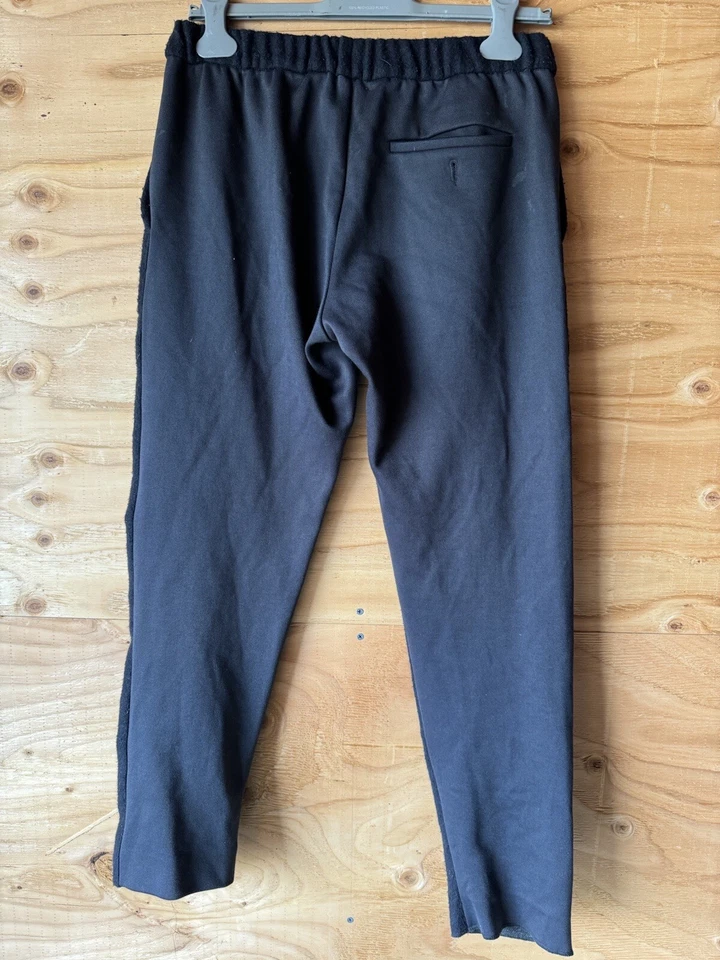 Pantalones Stephan Schneider Azul Marino Moteado Franela Cintura Elástica Lana 4 Foto 2 de 4