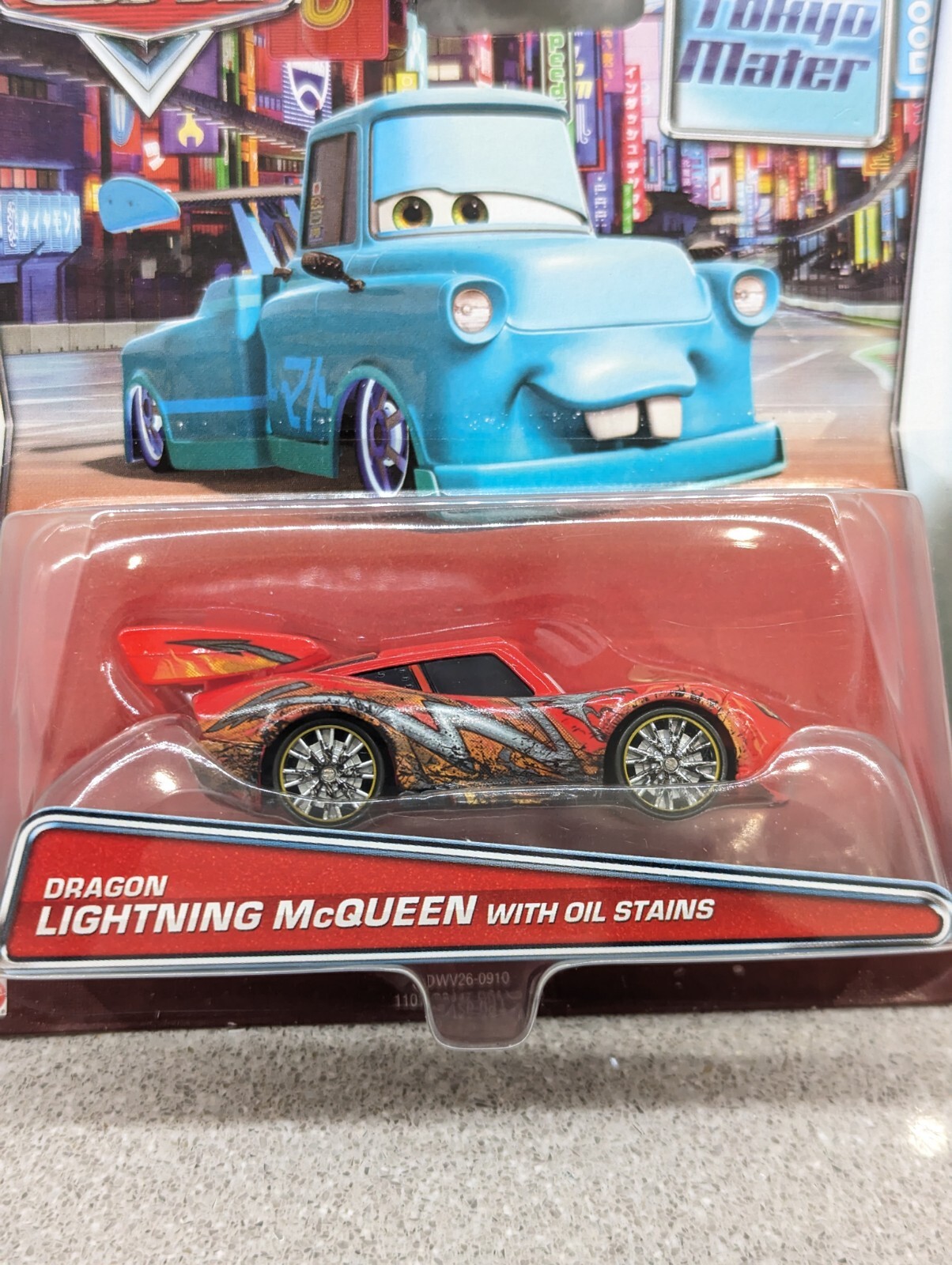 Disney Pixar Cars Dragon Lightning McQueen With Oil Stains Mattel 155