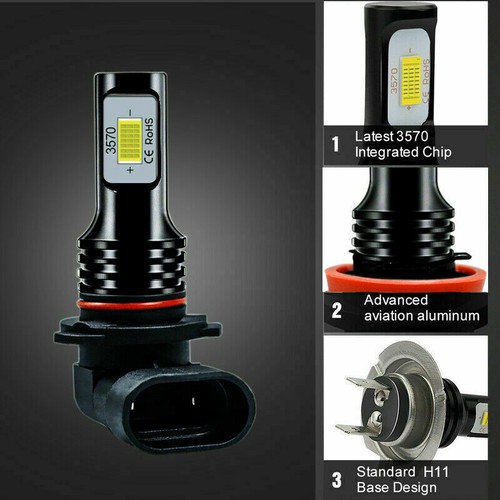 9005 9006 LED Headlight Lamps For 1994-1998 Chevy C10 C/K 1500 Tahoe Silverado - Picture 11 of 12