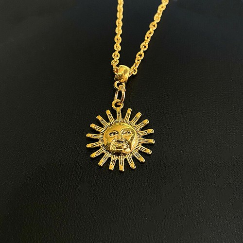 10PCS Gold Sun Charm Celestial Necklace 