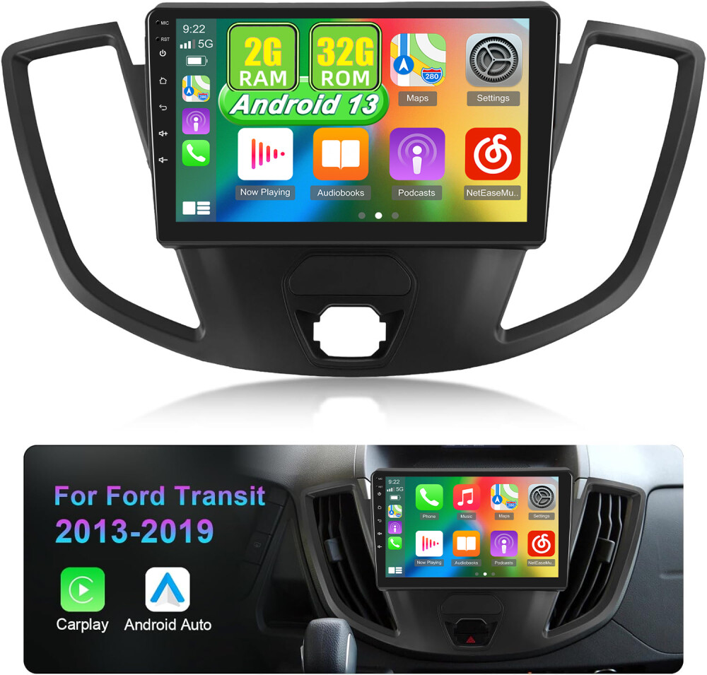 Android 13 Autoradio Für Ford Transit MK7 - 7 Zoll Mit CarPlay & Rückfahrkamera