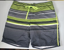 OP Men's Elastic Waistband Multicolor Swim Trunks Shorts Size XL 40-42