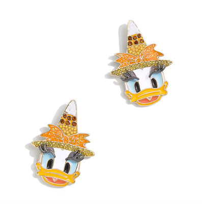 NEW BaubleBar X Disney DAISY DUCK Halloween CANDY CORN WITCH Earrings - RARE!