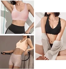 Women Padded Sports Bra Crop Top Running Yoga Fitness Sport Seamless Vest Gift 