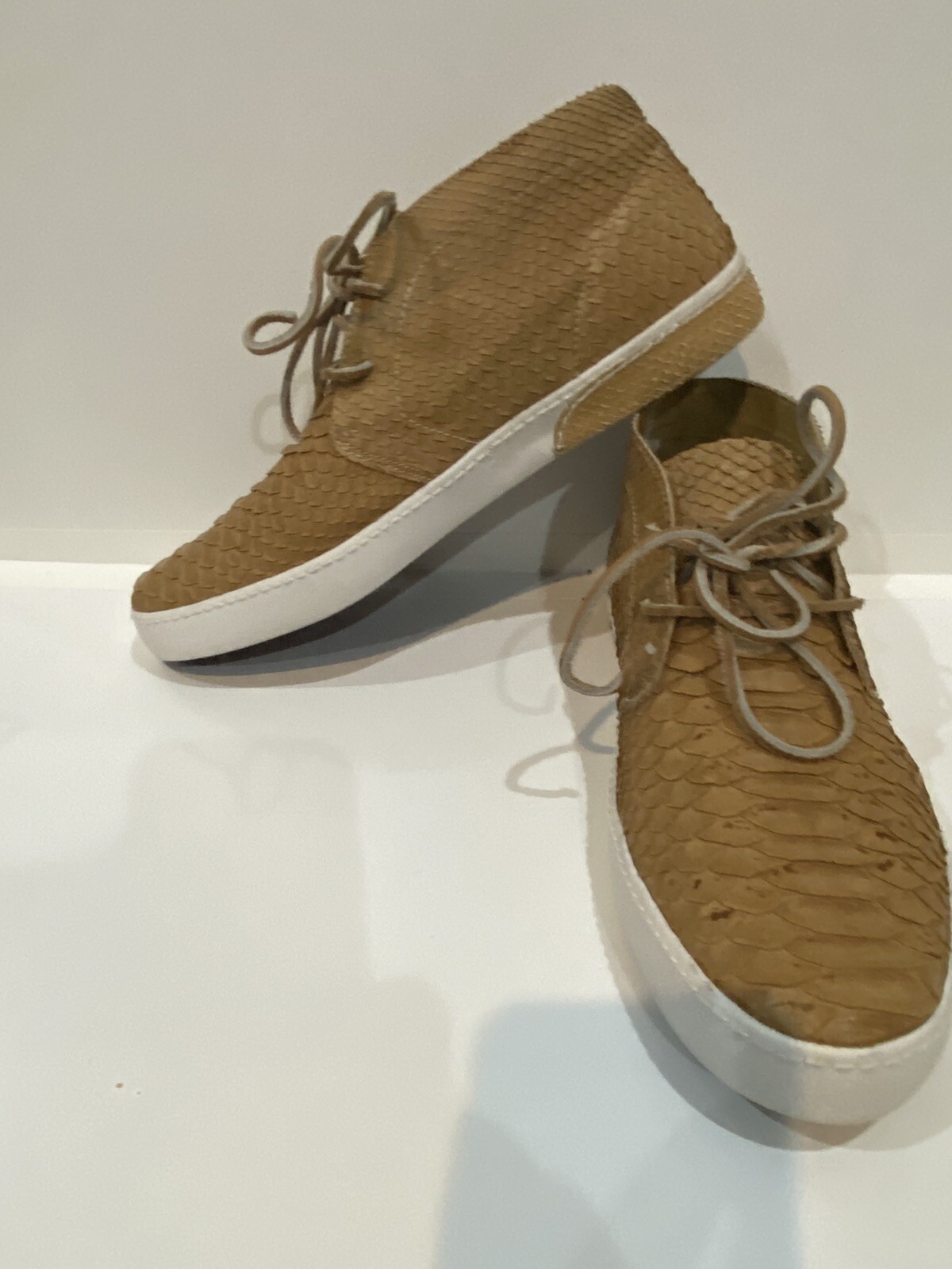 Black stone Python Chykka Desert Beige Boots Snea… - image 4